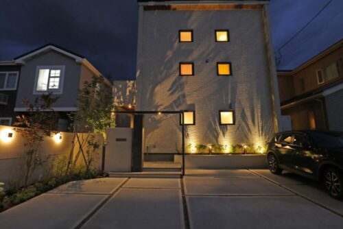 サイエンスホーム八戸で建てた家の昼と夜