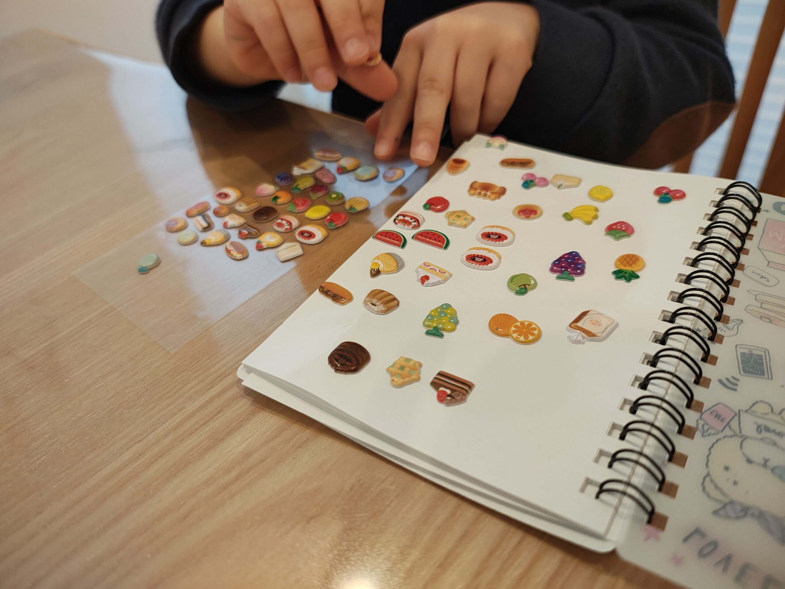 流行のシール交換